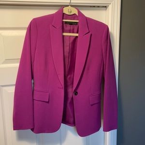 fuchsia women’s long blazer